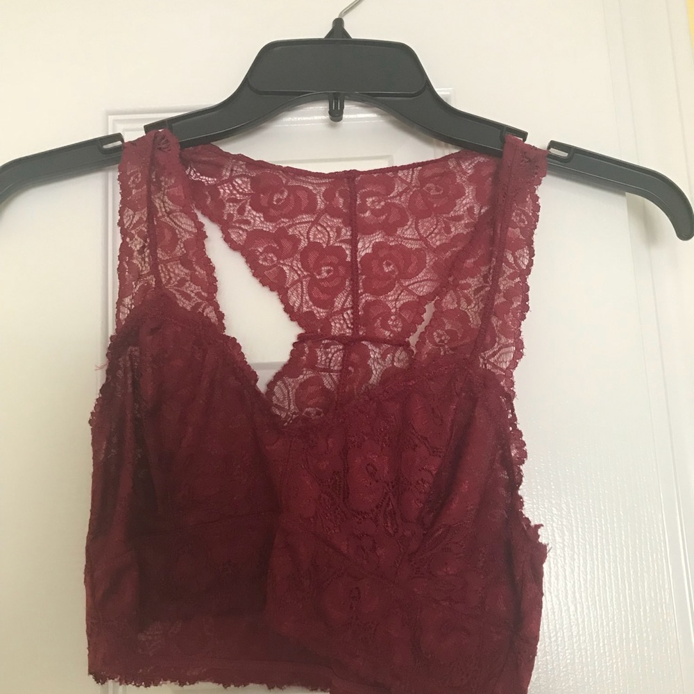 Maroon bralette